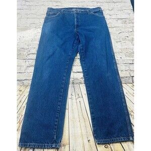 Dickies Jeans Men’s 38x34 Blue Denim Straight Regular Worker Pants‎ Dark Wash